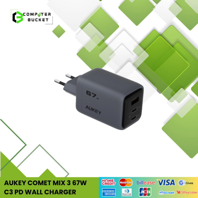 AUKEY COMET MIX 3 67W C3 PD WALL CHARGER