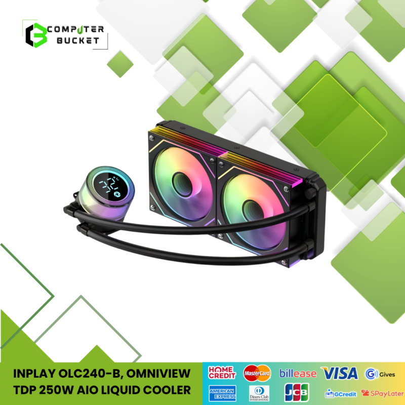 INPLAY OLC240-B, OMNIVIEW TDP 250W AIO LIQUID COOLER