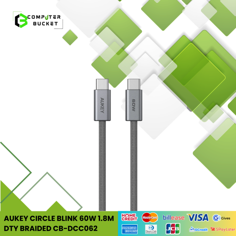 AUKEY CIRCLE BLINK 60W 1.8M DTY BRAIDED CB-DCC062