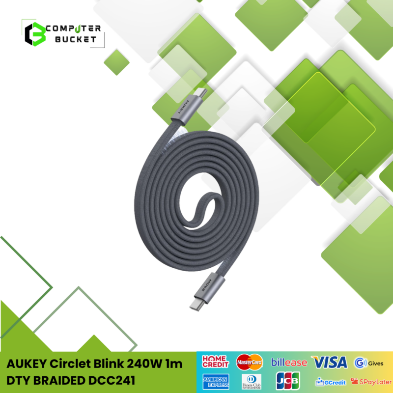 AUKEY Circlet Blink 240W 1m DTY BRAIDED DCC241