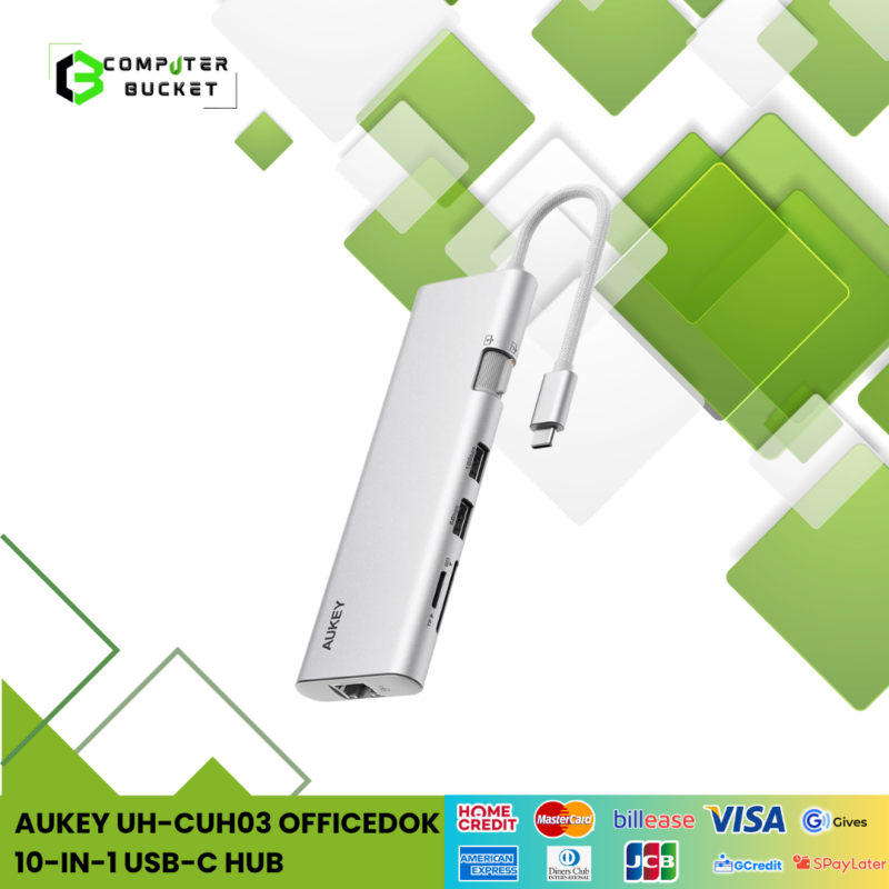 AUKEY UH-CUH03 OFFICEDOK 10-IN-1 USB-C HUB