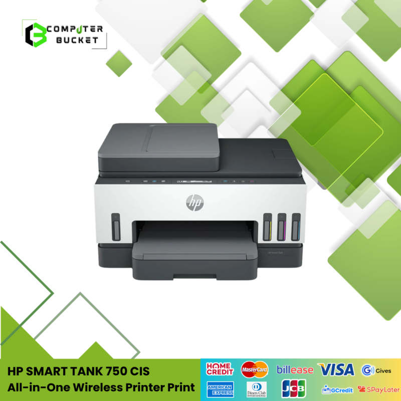 HP SMART TANK 750 CIS All-in-One Wireless Printer Print, Scan, Copy, ADF, Wireless