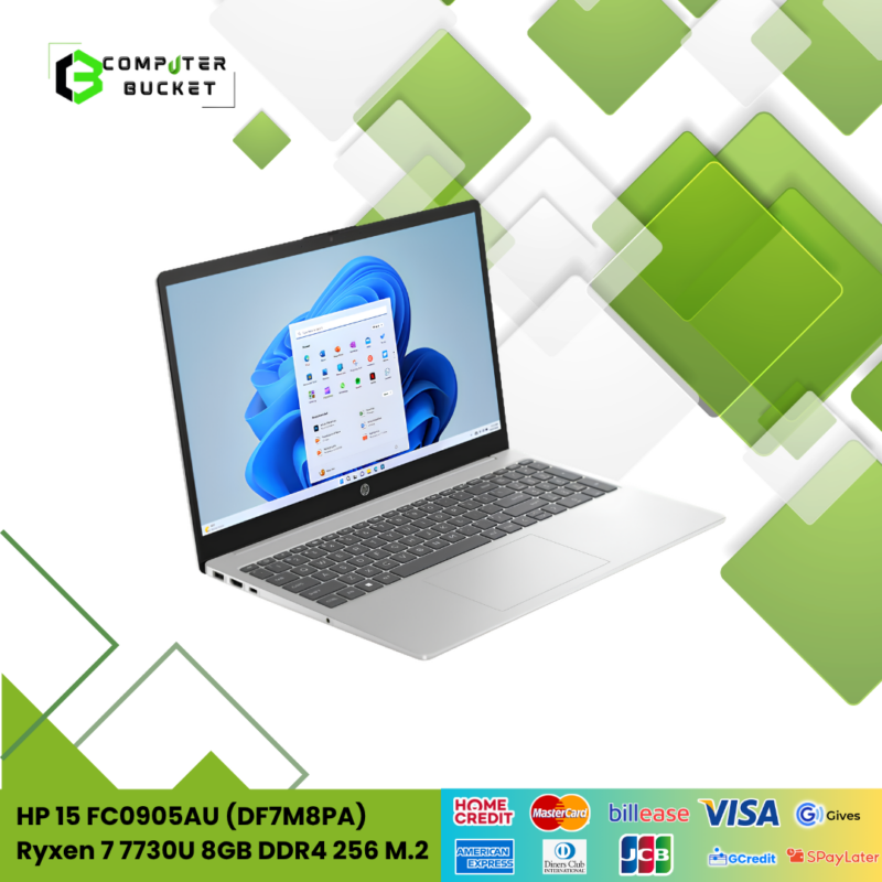 HP 15 FC0905AU (DF7M8PA) R7 7730U 8GB DDR4 256 M.2 PCIE SSD