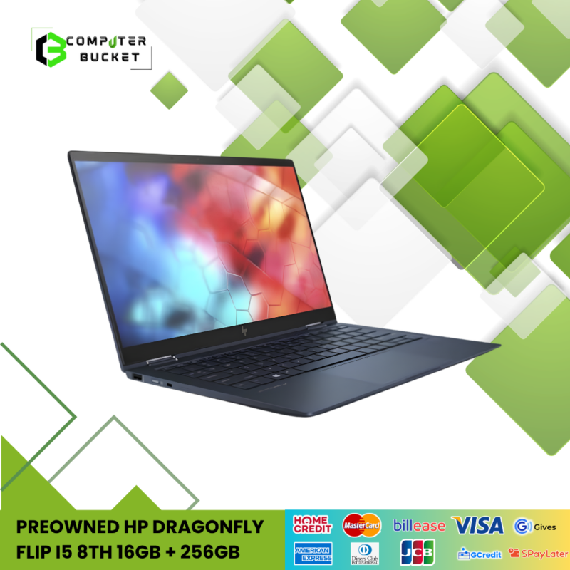 PREOWNED HP DRAGONFLY FLIP I5 8TH 16GB + 256GB