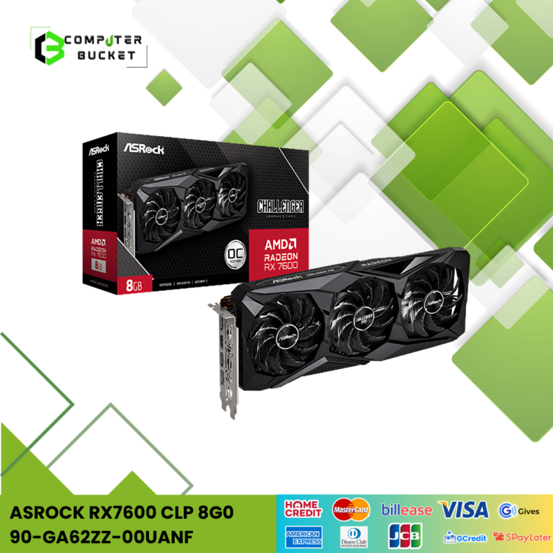 ASROCK RX7600 CLP 8G0 90-GA62ZZ-00UANF